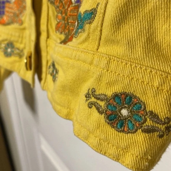 RARE Vintage CL2 Christian Llinares Denim Jacket, Western Southwestern Native - Picture 7 of 12